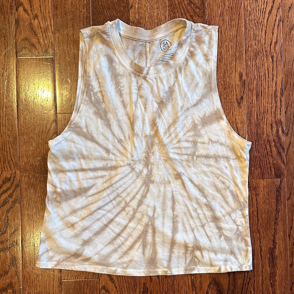 Beige Tie-Dye Sleeveless Top from Nordstrom size small
